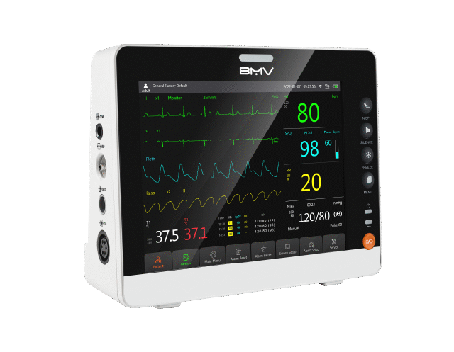 VueSign™ BMO100 (4)8" Multi- parameter Compact ECG Bedside Patient Monitor