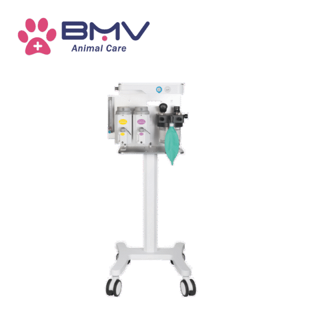 BAM-7 Pro Vet Dual-Tank Veterinary Anesthesia Machine System