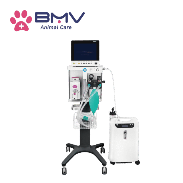 BAM-7 Pro Vet Single-Tank Veterinary Anesthesia Machine System